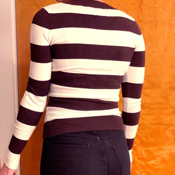 Brown & White Cardigan - Picture 2 of 2